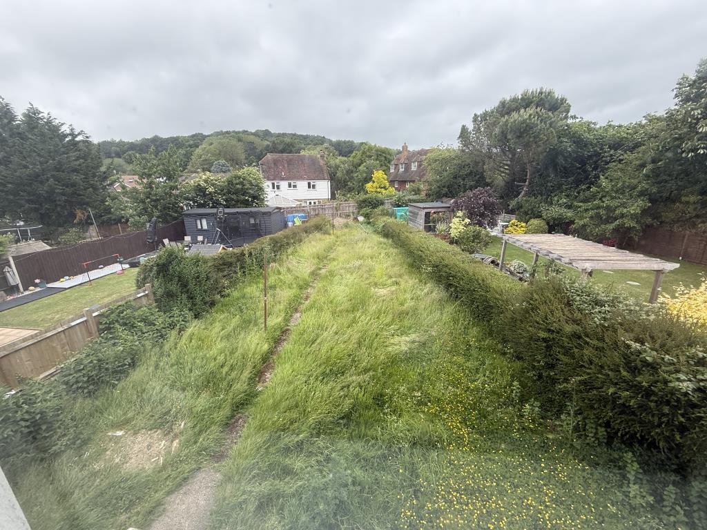 Lot: 135 - SEMI-DETACHED HOUSE IN NEED OF IMPROVEMENT IN VILLAGE SETTING - of Village House in Need of Improvement view from Landing of Village House in Need of Improvement